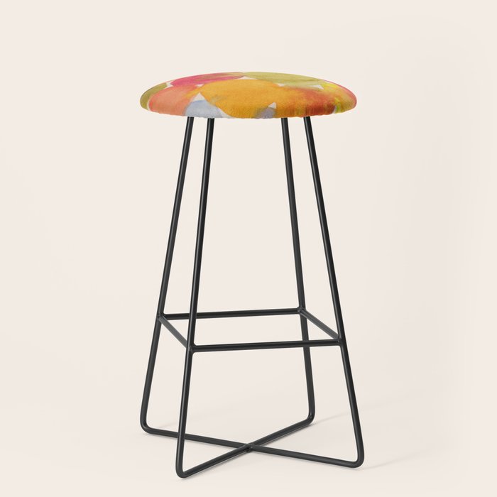Watercolor Party #3 Stool Gallery Image 1
