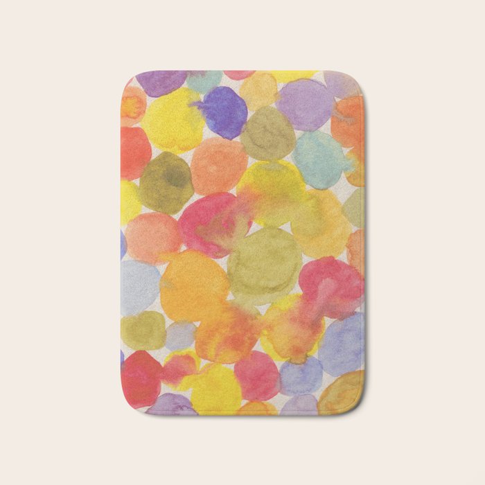 Watercolor Party #3 Bath Mat Gallery Image 1