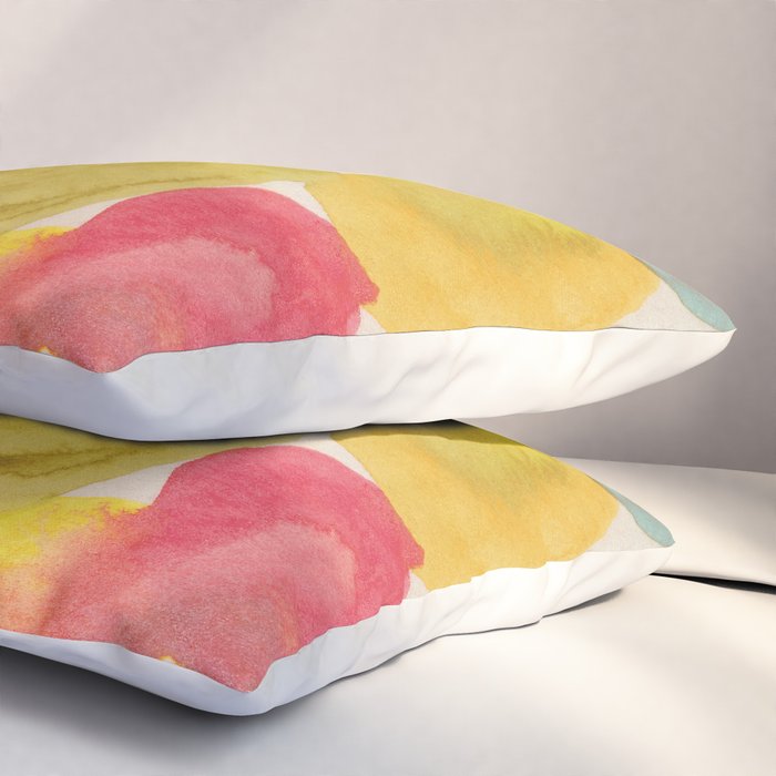 Watercolor Party #3 Pillow Sham Gallery Image 3