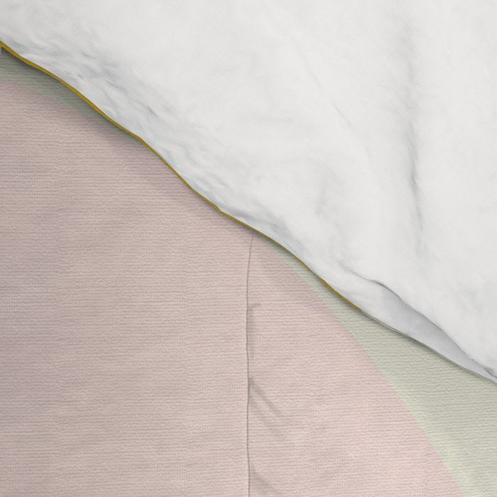 fluid waves mid century summer Comforter Gallery Image 4