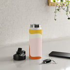 fluid waves mid century summer Water Bottle Gallery Image 4