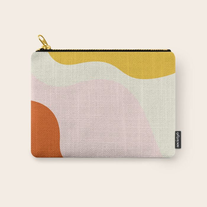 fluid waves mid century summer Carry All Pouch Gallery Image 1