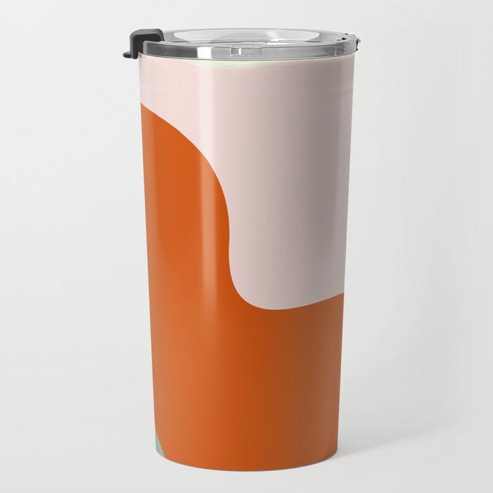 fluid waves mid century summer Travel Mug Gallery Image 3
