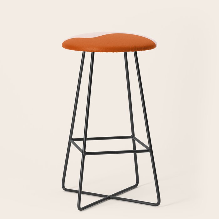 fluid waves mid century summer Stool Gallery Image 1