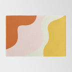 fluid waves mid century summer Rug Gallery Image 2