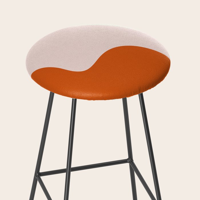 fluid waves mid century summer Stool Gallery Image 2