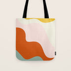 fluid waves mid century summer Tote Bag Gallery Image 1