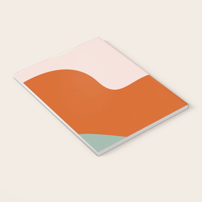 fluid waves mid century summer Notebook Gallery Image 3