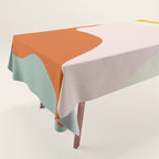 fluid waves mid century summer Tablecloth Gallery Image 1