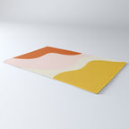 fluid waves mid century summer Rug Gallery Image 3