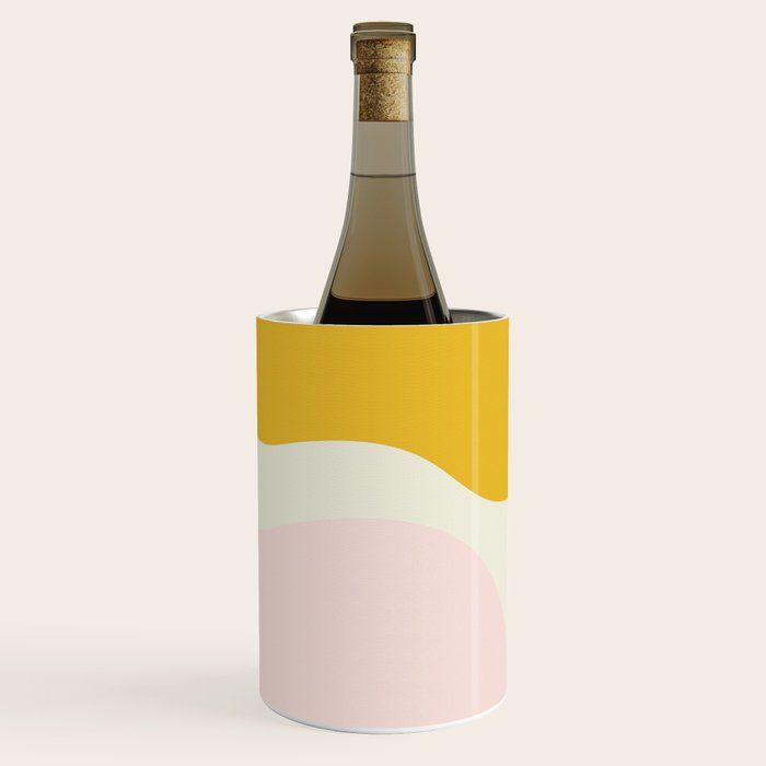 fluid waves mid century summer Wine Chiller Gallery Image 1