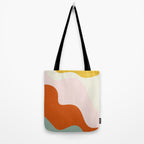 fluid waves mid century summer Tote Bag Gallery Image 2