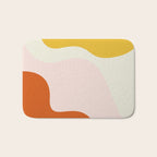 fluid waves mid century summer Bath Mat Gallery Image 1