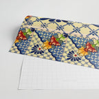 talavera mexican tile in blu Wrapping Paper Gallery Image 2