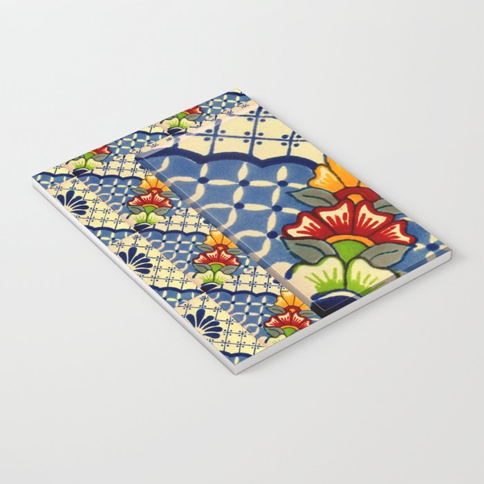 talavera mexican tile in blu Notebook Gallery Image 3