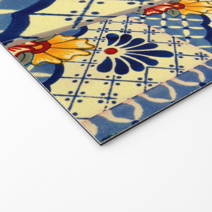 talavera mexican tile in blu Welcome Mat Gallery Image 2