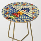 talavera mexican tile in blu Side Table Gallery Image 2