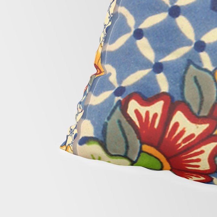 talavera mexican tile in blu Pillow Sham Gallery Image 4