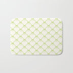 Bows & Ribbons Pattern V Green Bath Mat Gallery Image 1