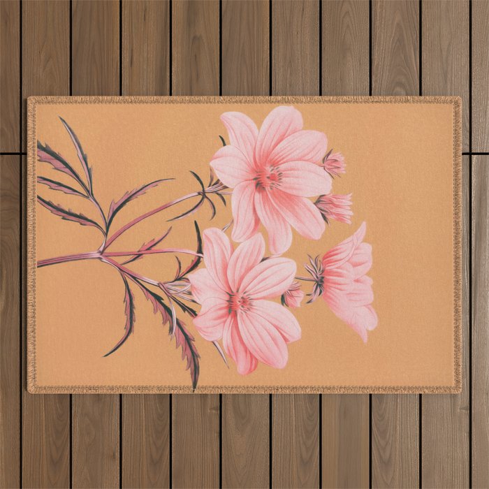 Garden Flowers 12 Outdoor Rug Gallery Image 1