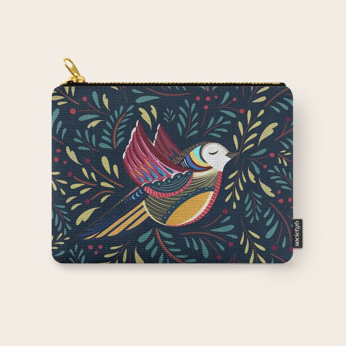 Peace Bird | Navy Carry All Pouch Gallery Image 1