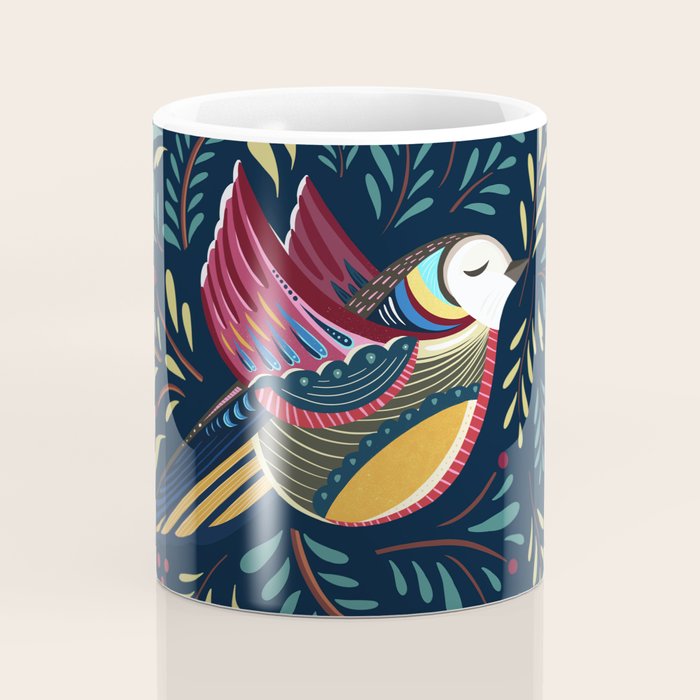 Peace Bird | Navy Coffee Mug Gallery Image 4