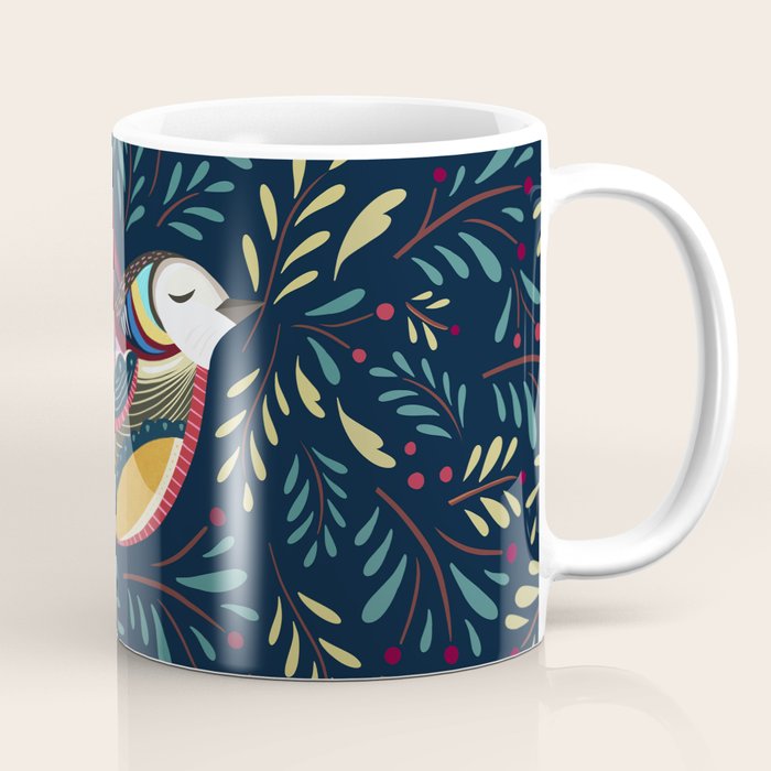 Peace Bird | Navy Coffee Mug Gallery Image 1