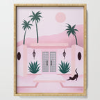 Palm Springs Home â Blush & Teal Serving Tray Gallery Image 1