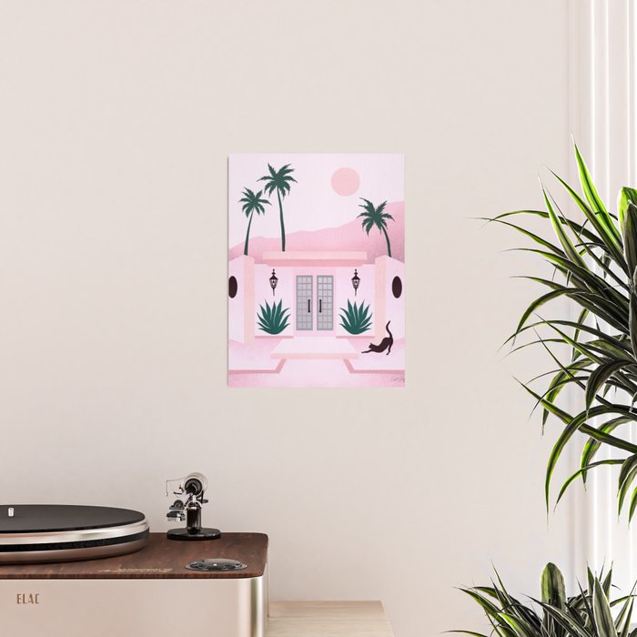 Palm Springs Home â Blush & Teal Poster Gallery Image 2