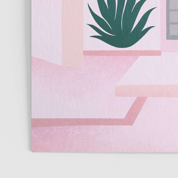 Palm Springs Home â Blush & Teal Poster Gallery Image 3