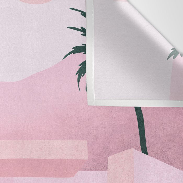 Palm Springs Home â Blush & Teal Wall Tapestry Gallery Image 3