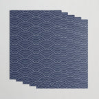 Waves (Navy) Wrapping Paper Gallery Image 3