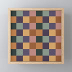 Checkered Multicolor Pattern XII Retro Mini Art Print Gallery Image 1