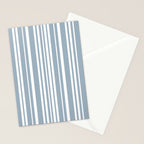 Classic Stripes XXXVI - Natural Blue  Stationery Card Gallery Image 2