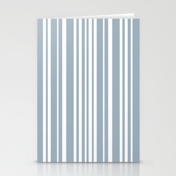 Classic Stripes XXXVI - Natural Blue  Stationery Card Gallery Image 2