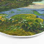 Cypresses Oil Painting Landscape Vincent van Gogh Bath Mat Gallery Image 3