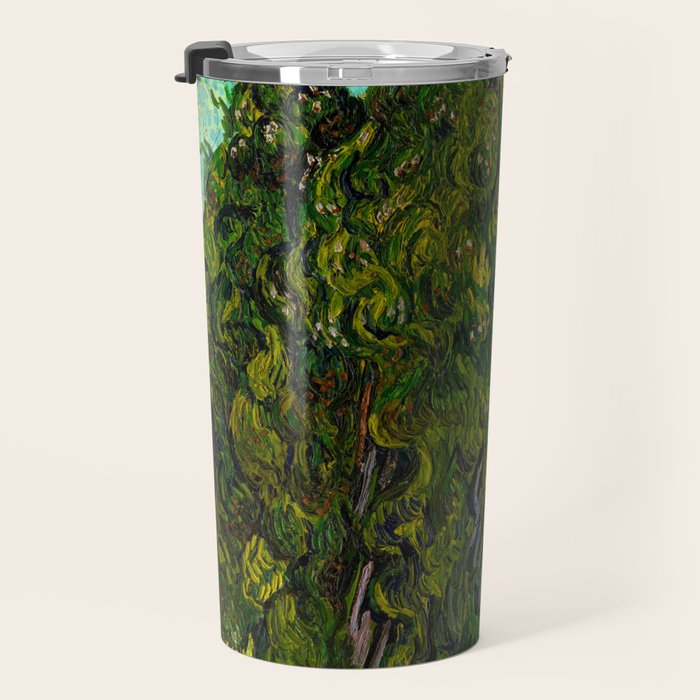 Cypresses Oil Painting Landscape Vincent van Gogh Travel Mug Gallery Image 3