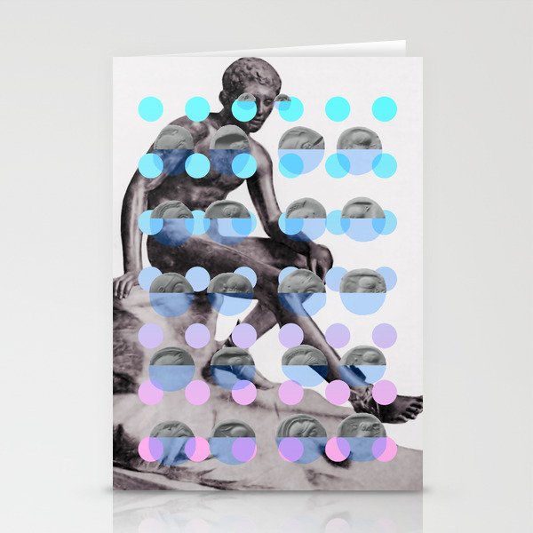 Statue With A Dot Gradient 2 Stationery Card Gallery Image 2