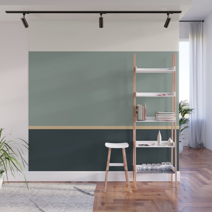 Contemporary Color Block LV Wall Mural Gallery Image 1
