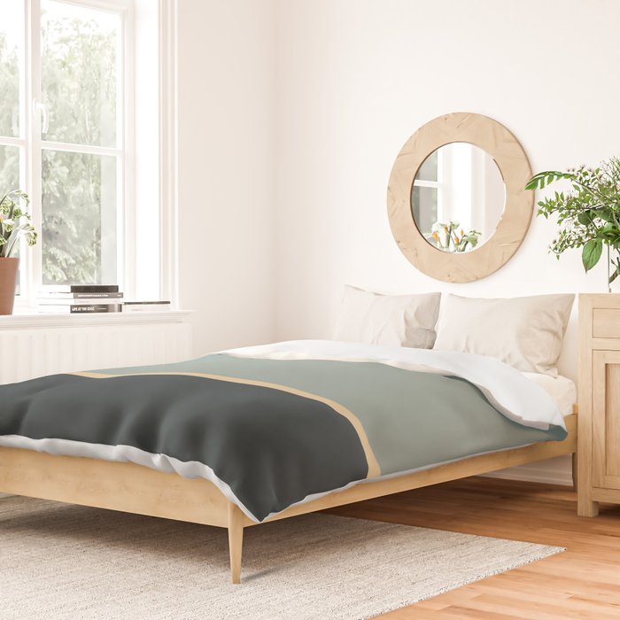 Contemporary Color Block LV Duvet Cover Gallery Image 2