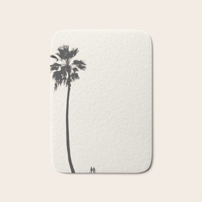 Moment under the coast palm tree Bath Mat Gallery Image 1