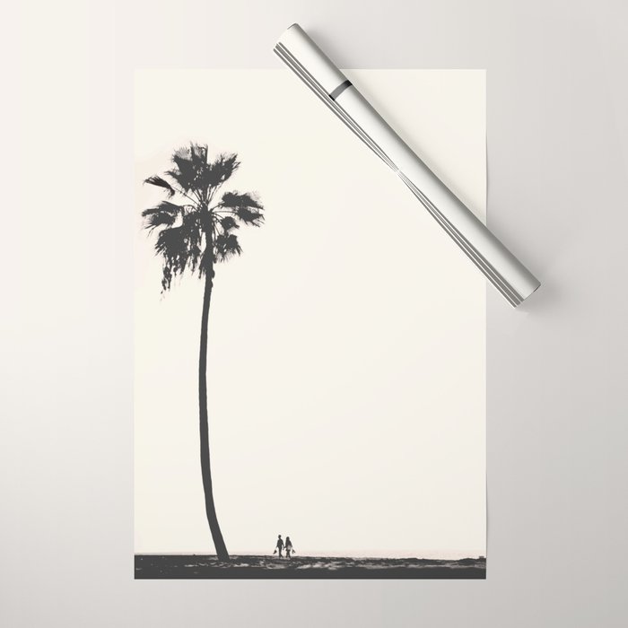 Moment under the coast palm tree Wrapping Paper Gallery Image 1
