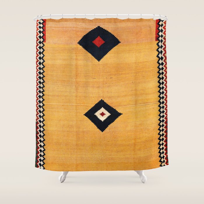 Qashqaâi Fars Southwest Persian Kilim Print Shower Curtain Gallery Image 1