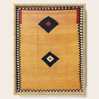 Qashqaâi Fars Southwest Persian Kilim Print Serving Tray Gallery Image 1