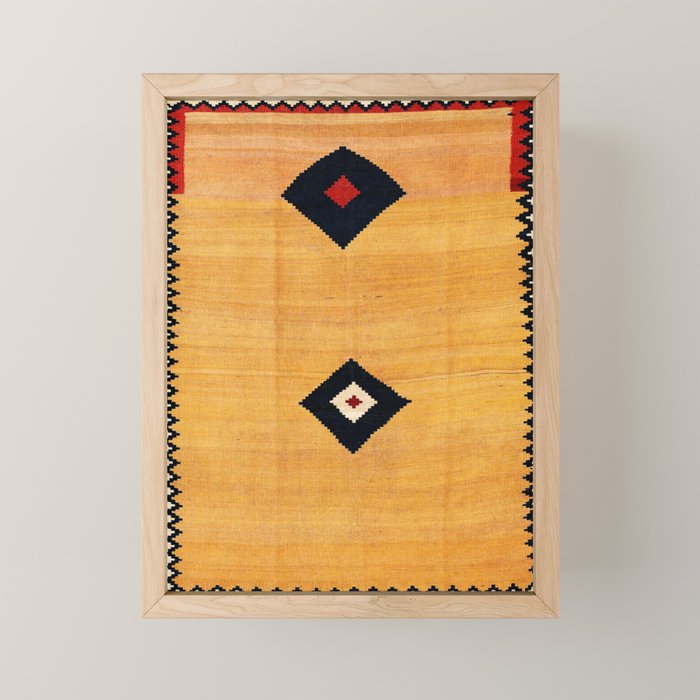 Qashqaâi Fars Southwest Persian Kilim Print Mini Art Print Gallery Image 1