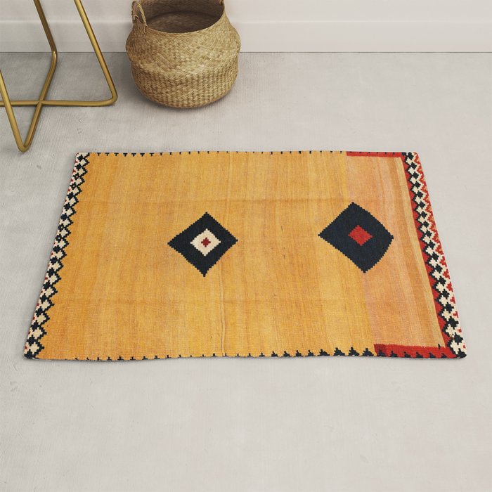 Qashqaâi Fars Southwest Persian Kilim Print Rug Gallery Image 1