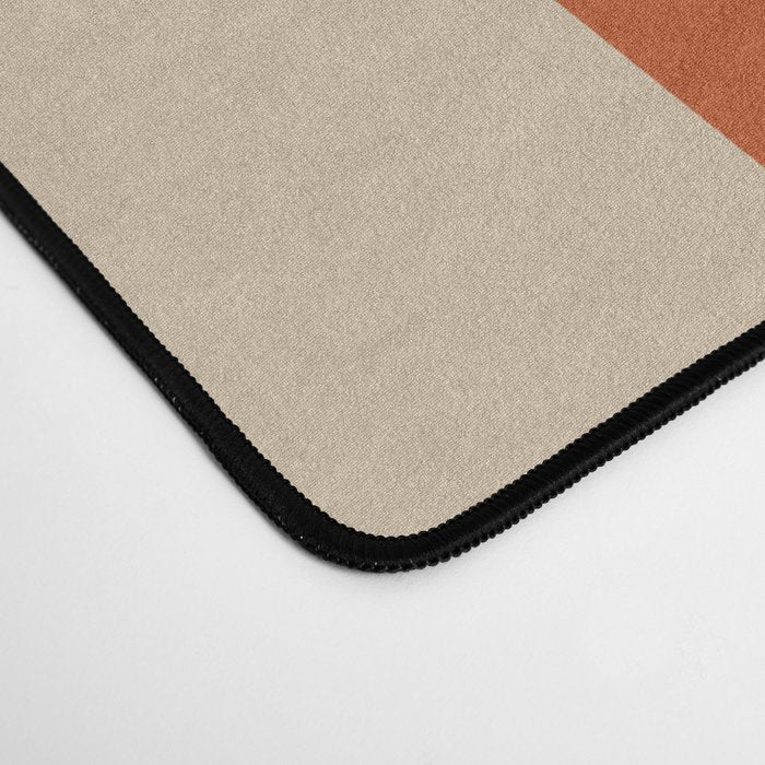Checked in Burnt Orange Desk Mat Gallery Image 4