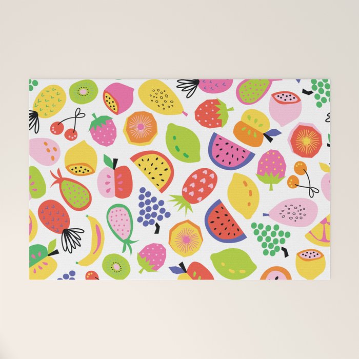 Fruit Salad Pattern Welcome Mat Gallery Image 1