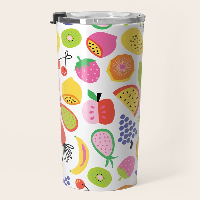Fruit Salad Pattern Travel Mug Gallery Image 3