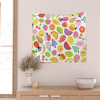 Fruit Salad Pattern Wall Tapestry Gallery Image 2